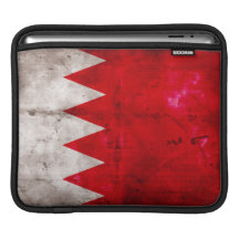 Weathered Bahrain Flag Sleeve For iPads