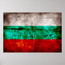 Weathered Bulgaria Flag Poster