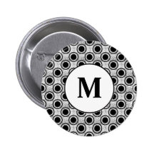 Weathered bullseye button
