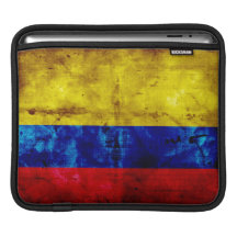 Weathered Colombia Flag iPad Sleeves