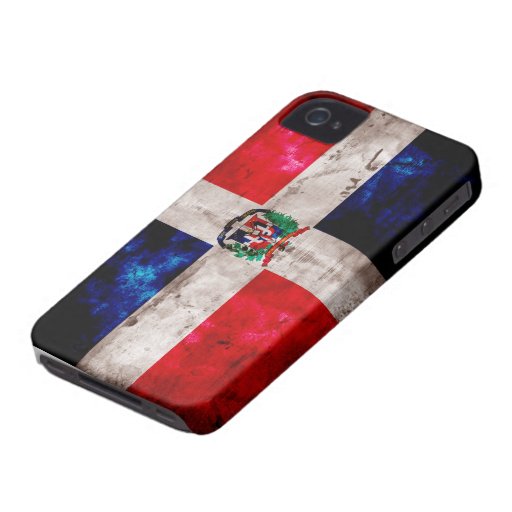 Weathered Dominican Republic Flag iPhone 4 Cases