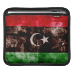 Weathered Libya Flag Sleeves For iPads