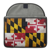 Weathered Maryland Flag MacBook Pro Sleeve