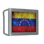 Weathered Venezuela Flag Belt Buckle