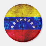 Weathered Venezuela Flag Fridge Magnet