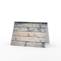 Weathered Wood Blank Note Card 1