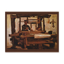 Weaver At The Loom By Vincent Van Gogh Post Card