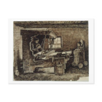 Weaver with Baby in High Chair, Vincent van Gogh Postcards