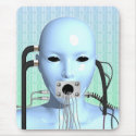Web Head Modern Surreal Art Mousepad