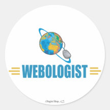 web round sticker