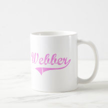 Webber Last Name Classic Style Coffee Mugs
