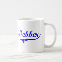 Webber Surname Classic Style Coffee Mugs