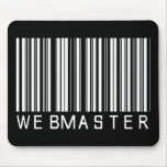 Webmaster Bar Code mousepads