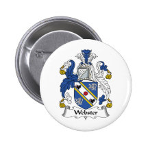Webster Family Crest Pinback Button