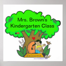 Wecome to Kindergarten/Personalise/Vera Trembach Poster