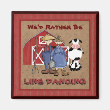 We'd rather be Line Dancing country magnet
