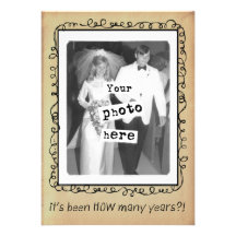 Wedding Anniversary Party Custom Personalised Announcements