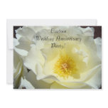 Wedding Anniversary Party! White Rose Invitations