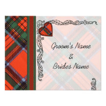 Wedding  Announcement Invitation Royal Stewart
