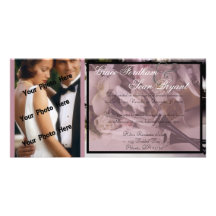 Wedding  Announcement Photo Card Template