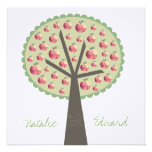 Wedding Apple Tree Love Carving Invitation