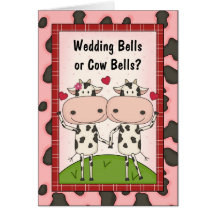 Wedding Bells - Cows Card