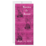 Wedding Bookmarks Favours Champagne Glasses rack cards