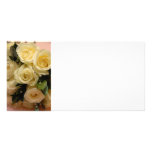 Wedding bouquet photo card