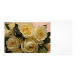 Wedding bouquet photo card template