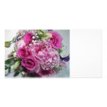 Wedding bouquet photo greeting card