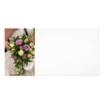 Wedding bouquet photo card