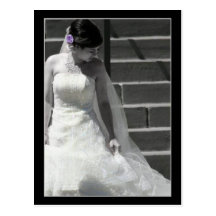 Wedding Bride postcard