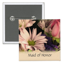 Wedding button for Maid of Honour