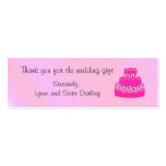 Wedding Cake Thank You business cards