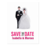 Wedding Cake Topper Save the Date Postcard