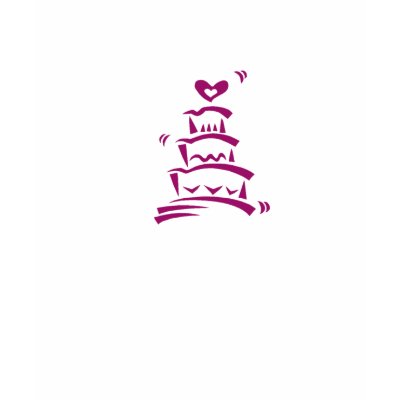 Wedding Cake T-shirt by bridalgoodies