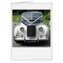 Wedding Car Greeting Cards