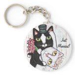 Wedding Cats Key Chain keychains