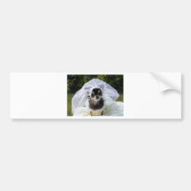 Wedding Chihuahua Bride Bumper Sticker