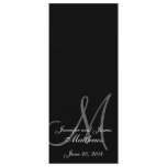 Wedding Church Program Monogram Black & White invitations