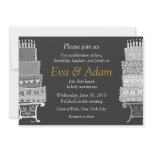 Wedding Classic Black Cake Invitation