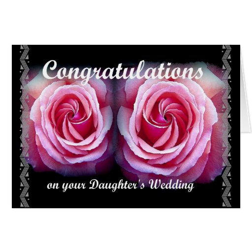 Wedding Congratulations on Your Daughter's Wedding Zazzle