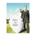 Wedding Couple In Field STD Postcard