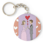 Wedding couple key chain keychains