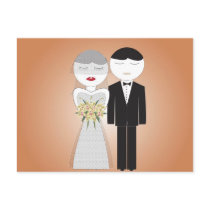Wedding Couple Postcard