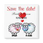 Wedding couple, Save the date magnets