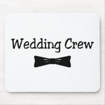 Wedding Crew Bowtie Mouse Pads