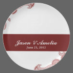Wedding Date Plate plates