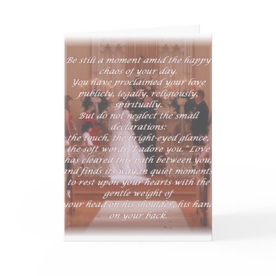 wedding day card by terramae
