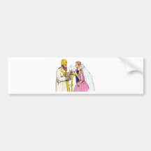 Wedding Decorations 7 Bumper Stickers